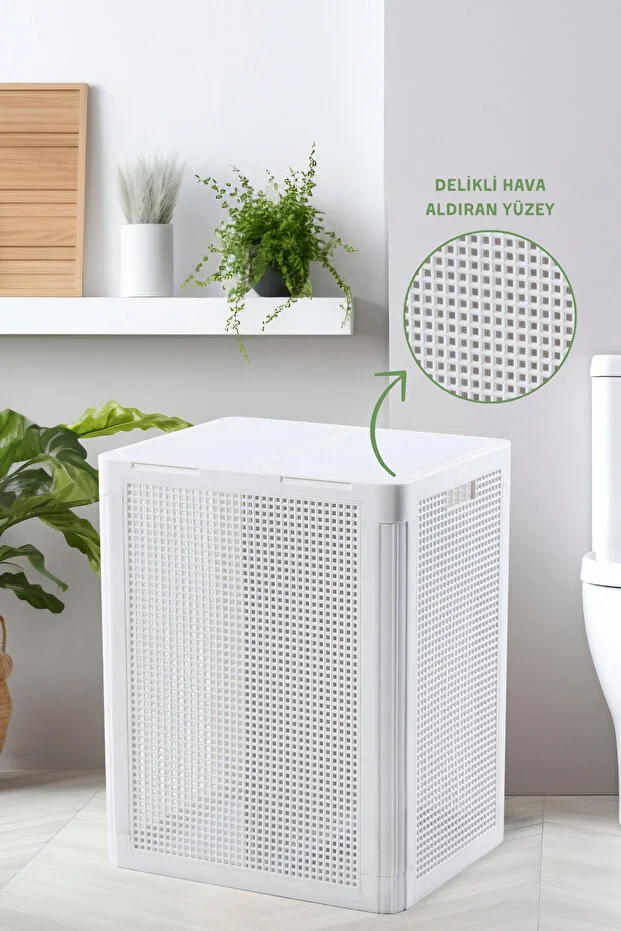 SmartDuo İki Bölmeli Çamaşır Sepeti 84Lt. SmartDuo İki Bölmeli Çamaşır Sepeti 84Lt.